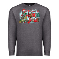 Charcoal Heather i believe in santa paws Premium Sweatshirt - Zillion Design Studio