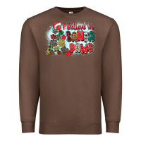 Chestnut i believe in santa paws Premium Sweatshirt - Zillion Design Studio