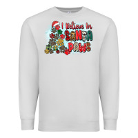 Dove Grey i believe in santa paws Premium Sweatshirt - Zillion Design Studio