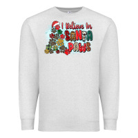 Oatmeal Heather i believe in santa paws Premium Sweatshirt - Zillion Design Studio