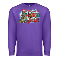 Purple i believe in santa paws Premium Sweatshirt - Zillion Design Studio