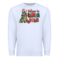 White i believe in santa paws Premium Sweatshirt - Zillion Design Studio