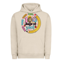 Pigment French Oak happy 100 days of school Urban Hoodie - Artiststas