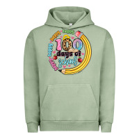 Pigment Oil Green happy 100 days of school Urban Hoodie - Artiststas