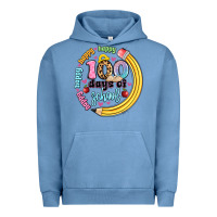Pigment Pebble Blue happy 100 days of school Urban Hoodie - Artiststas