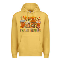 Antique Gold western happy thanksgiving bbs Premium Hoodie - BundleAndBundleShop