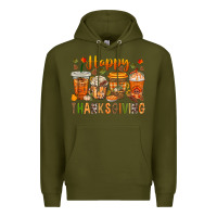 Army Green western happy thanksgiving bbs Premium Hoodie - BundleAndBundleShop