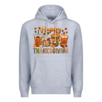 Heather Grey western happy thanksgiving bbs Premium Hoodie - BundleAndBundleShop