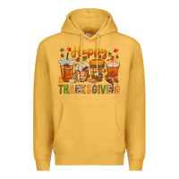 Mustard western happy thanksgiving bbs Premium Hoodie - BundleAndBundleShop
