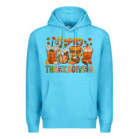 Ocean Blue western happy thanksgiving bbs Premium Hoodie - BundleAndBundleShop