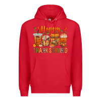 Red western happy thanksgiving bbs Premium Hoodie - BundleAndBundleShop