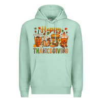 Seafoam western happy thanksgiving bbs Premium Hoodie - BundleAndBundleShop