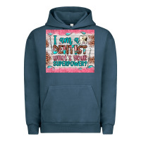 Pigment Midnight Navy i am a dentist what's your superpower Urban Hoodie - JahusDesignShop