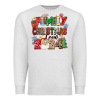 Oatmeal Heather family christmas crew 2024 Premium Sweatshirt - Zillion Design Studio