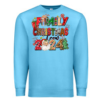 Ocean Blue family christmas crew 2024 Premium Sweatshirt - Zillion Design Studio