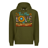 Army Green for the love of sunshine Premium Hoodie - JahusDesignShop