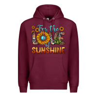 Burgundy for the love of sunshine Premium Hoodie - JahusDesignShop
