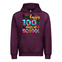 Mauve Wine happy 100th days of school cat Urban Hoodie - Artiststas