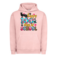 Pigment Salmon happy 100th days of school cat Urban Hoodie - Artiststas