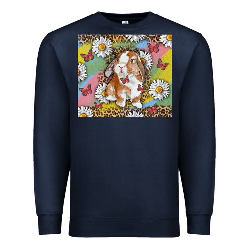 Watercolor Easter Bunny With Daisy Premium Sweatshirt by RanaPortraitStore | Teevron
