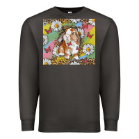 Smoke Watercolor Easter Bunny With Daisy Premium Sweatshirt - RanaPortraitStore
