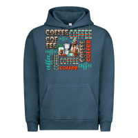 Pigment Midnight Navy coffee Urban Hoodie - AdoDesignShop