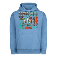 Pigment Pebble Blue coffee Urban Hoodie - AdoDesignShop