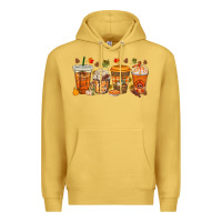 Antique Gold western thanksgiving coffee cups bbs Premium Hoodie - BundleAndBundleShop