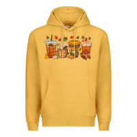 Mustard western thanksgiving coffee cups bbs Premium Hoodie - BundleAndBundleShop