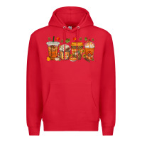 Red western thanksgiving coffee cups bbs Premium Hoodie - BundleAndBundleShop