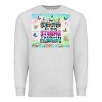 Dove Grey ive survived too many storms Premium Sweatshirt - texasbilliewilder