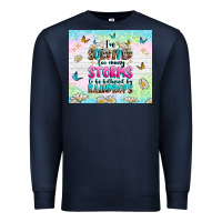 Navy ive survived too many storms Premium Sweatshirt - texasbilliewilder