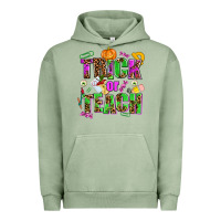 Pigment Oil Green trick or teach Urban Hoodie - AdoDesignShop
