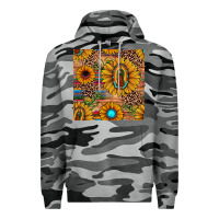 Slate Camo our lady of guadalupe sunflower  seamless pattern Premium Hoodie - JahusDesignShop