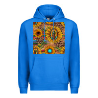 True Royal our lady of guadalupe sunflower  seamless pattern Premium Hoodie - JahusDesignShop