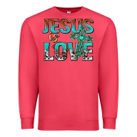 Cardinal jesus is love Premium Sweatshirt - texasbilliewilder