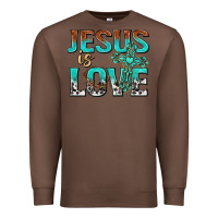 Chestnut jesus is love Premium Sweatshirt - texasbilliewilder