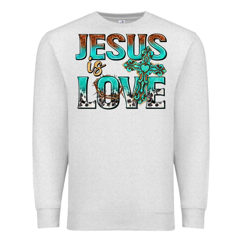 Jesus Is Love Premium Sweatshirt by texasbilliewilder | Teevron