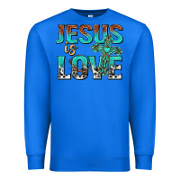True Royal jesus is love Premium Sweatshirt - texasbilliewilder