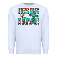 White jesus is love Premium Sweatshirt - texasbilliewilder