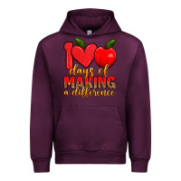 Mauve Wine 100 days of making a difference Urban Hoodie - Artiststas