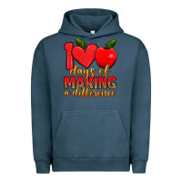 Pigment Midnight Navy 100 days of making a difference Urban Hoodie - Artiststas