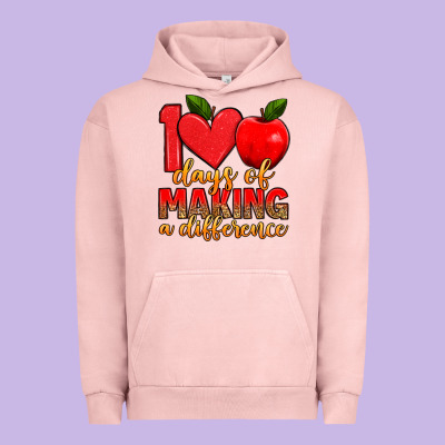 100 Days Of Making A Difference Urban Hoodie Designed By Artiststas