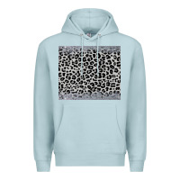 Blue Mist grey leopard Premium Hoodie - JahusDesignShop