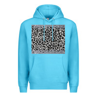 Ocean Blue grey leopard Premium Hoodie - JahusDesignShop