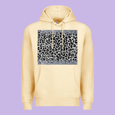 Grey Leopard Premium Hoodie Designed By Jahusdesignshop