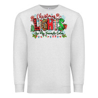 Oatmeal Heather christmas lights are my favorite color Premium Sweatshirt - Zillion Design Studio