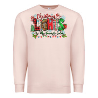 Pale Pink christmas lights are my favorite color Premium Sweatshirt - Zillion Design Studio