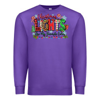 Purple christmas lights are my favorite color Premium Sweatshirt - Zillion Design Studio