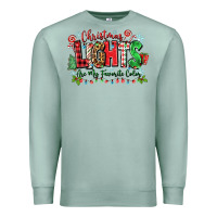 Seafoam christmas lights are my favorite color Premium Sweatshirt - Zillion Design Studio